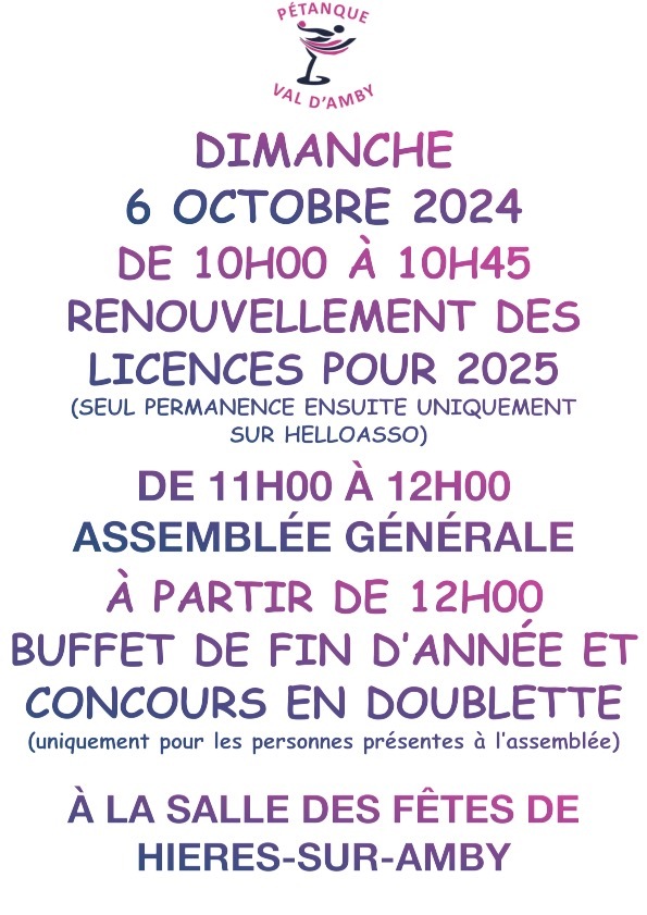 ASSEMBLÉE GÉNÉRALE